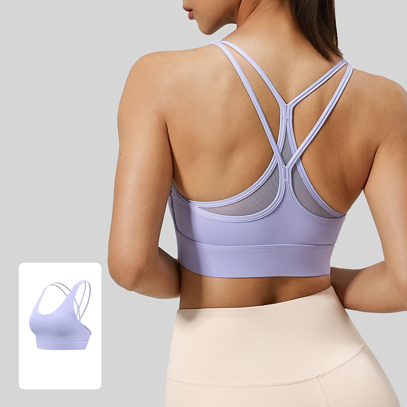 Sports Bra High Impact - 2026 Yeni Kadın Seksi Fileli Çapraz