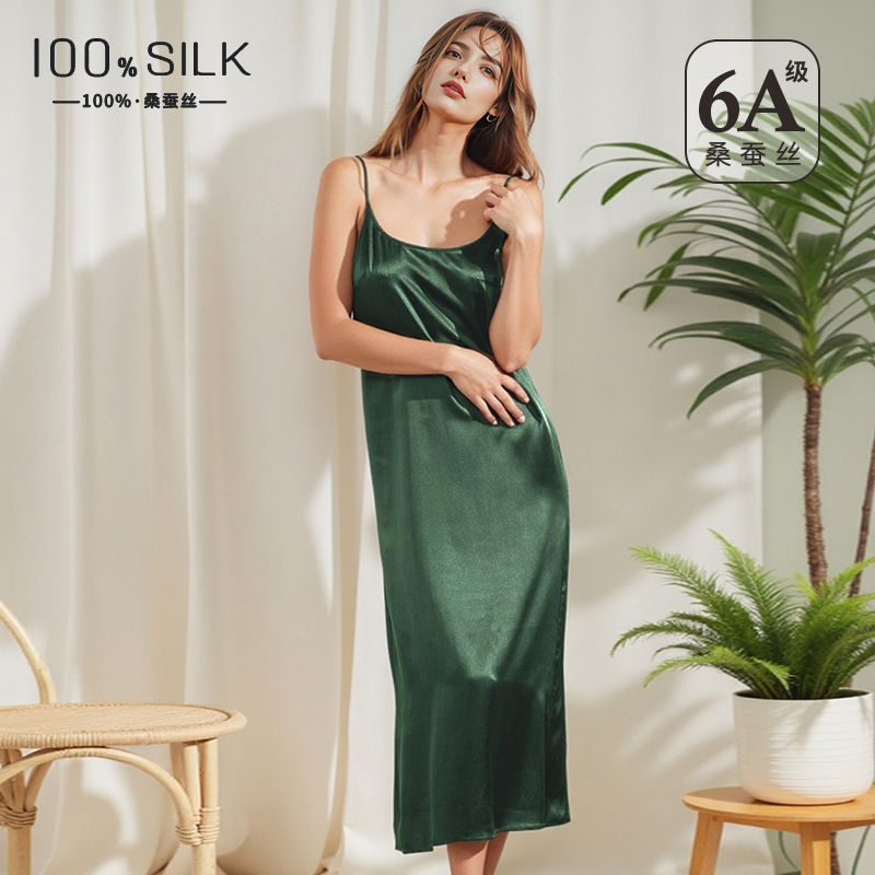 Robe Silk Women - %100 Dut İpekten Uzun Gecelik 19