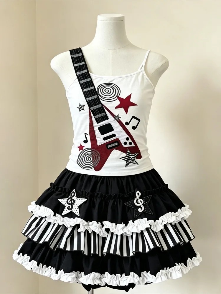 Retro 2000'ler Harajuku İki Pa - Cami Top Lace incelemesi ve fiyatı